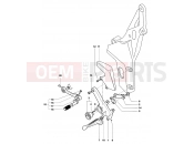 Footrest Assembly Left - MV Agusta 2004-2006 F4 1000S