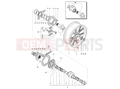 MV Agusta 2006 F4 1000 Senna Rear Wheel Assembly