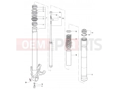 Front Fork Right - MV Agusta Rivale 800
