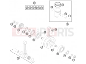 KTM 150 SX (6101L1) [EU] 2012 CRANKSHAFT, PISTON
