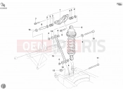 DUCATI 2006 Monster 620 Dark REAR SHOCK ABSORBER » SWING ARM