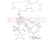 KTM 250 EXC (7375D3) [US] 2004 CLUTCH COVER