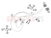 EXHAUST SYSTEM - KTM 125 SX (6101D0) [EU] 2004