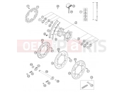 REAR WHEEL - KTM 125 SX (6101D0) [EU] 2004