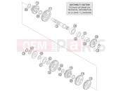 KTM 85 SX (6001D8) [EU] 2004 TRANSMISSION II - COUNTERSHAFT