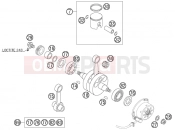 CRANKSHAFT, PISTON - KTM 105 SX (6101F5) [EU] 2006