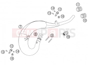 KTM 125 EXC  SIX-DAYS (7103E2) [EU] 2005 EXHAUST SYSTEM
