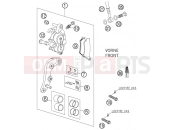 KTM 125 EXC  SIX-DAYS (7103E2) [EU] 2005 FRONT BRAKE CALIPER