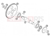 KTM 50 MINI ADVENTURE (6001E5) [EU] 2005 TRANSMISSION II - COUNTERSHAFT