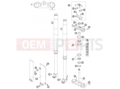 FRONT FORK, TRIPLE CLAMP - KTM 85 SX (600138) [EU] 2003