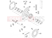 REAR WHEEL - KTM 85 SX (600138) [EU] 2003
