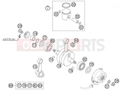 CRANKSHAFT, PISTON - KTM 85 SX (600138) [EU] 2003