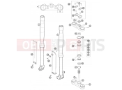 FRONT FORK, TRIPLE CLAMP - KTM 65 SX (600136) [EU] 2003