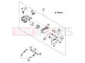 KTM 125 SX (610120) [EU] 2002 REAR BRAKE CALIPER
