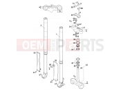 KTM 640 LC4-E (972616) [EU] 2001 FRONT FORK, TRIPLE CLAMP