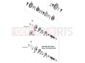 KTM 640 LC4-E (972616) [EU] 2001 TRANSMISSION II - COUNTERSHAFT