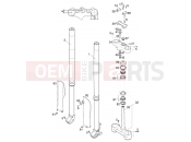 KTM 640 LC4-E (972606) [EU] 2000 FRONT FORK DISASSEMBLED