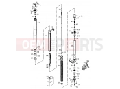 KTM 640 LC4-E (972606) [EU] 2000 FRONT FORK DISASSEMBLED