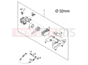 REAR BRAKE CALIPER - KTM 380 SX (650200) [EU] 2000
