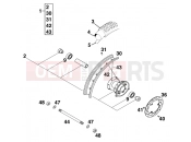 FRONT WHEEL - KTM 60 SX (600185) [EU] 1998