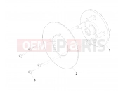 Polaris 2010 LEV GEM - E2/E4/E6/ES/EL/ELXD WHEELS | WHEELS, COMPONENTS, END, 7.56 INCH, DISC 4 BOLT - e2/e6 (49GEMWHEELS11END7.56)