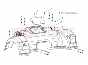 Polaris 2009 LEV GEM - E2/E4/E6/ES/EL/ELXD BODY | BODY, SPAT - e2/e4/e6 (49GEMBODY11SPAT)