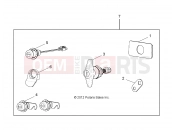 Polaris 2008 LEV GEM - E2/E4/E6/ES/EL/ELXD BODY | BODY, LOCK SET W/HANDLE, MATCHED - e2/e4/e6 (49GEMBODY11LOCK)