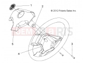 POLARIS GEM - E2/E4/E6/ES/EL/ELXD STEERING | STEERING, WHEEL - e2/e4/e6/eS/eL/eLXD (49GEMSTEER11WHEELE2)