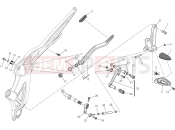 DUCATI 2015 Diavel Titanium FOOTRESTS, LEFT [MOD:DVLR]
