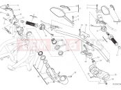 DUCATI Monster 821 HANDLEBAR AND CONTROLS [MOD:M 821]