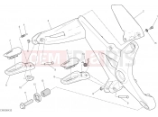 DUCATI Monster 821 FOOTRESTS, RIGHT [MOD:M 821]