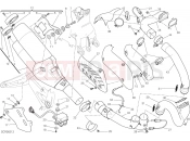 DUCATI 2015 Monster 1200 S Stripe EXHAUST SYSTEM [MOD:M1200STR]