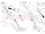 DUCATI 2016 Monster 1200 S HANDLEBAR AND CONTROLS [MOD:M 1200S]