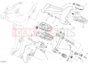 DUCATI Multistrada 1200 Enduro FOOTRESTS, LEFT [MOD:MS1200E]