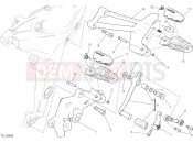 DUCATI Multistrada 1200 Pikes Peak FOOTRESTS, LEFT [MOD:MS1200PP]