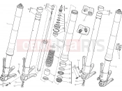 DUCATI Diavel Carbon FRONT FORK [MOD:DVLC;XST:EUR,FRA,JAP]