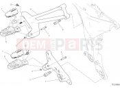 DUCATI 2017 Multistrada 1200 S FOOTRESTS, RIGHT [MOD:MS1200S]