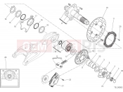 DUCATI 2018 Hypermotard 939 HUB, REAR WHEEL [MOD:HYM 939]