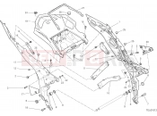 DUCATI 2018 Multistrada 1200 Enduro REAR FRAME COMP. [MOD:MS1200E]