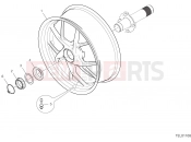 DUCATI 2018 Multistrada 1260 REAR WHEEL [MOD:MS1260]