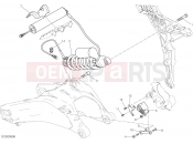 DUCATI 2018 Multistrada 1200 Enduro Pro REAR SHOCK ABSORBER [MOD:MS1200EP]