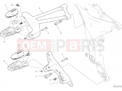 DUCATI 2019 Multistrada 950 S FOOTRESTS, RIGHT [MOD:MS950S]