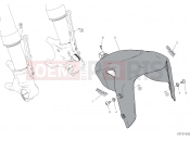 DUCATI Diavel S FRONT MUDGUARD [MOD:DVL1260S]