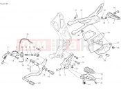 DUCATI Diavel S FOOTRESTS, LEFT [MOD:DVL1260S]