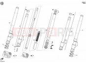 DUCATI 2005 Monster 620 Dark Single Disc FRONT FORK » FRONT SUSPENSION