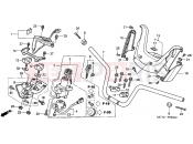 HONDA FJS600D5 ED SILVER WING 2005 F-6 HANDLE PIPE/ HANDLE COVER