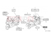 HONDA FJS600D5 ED SILVER WING 2005 F-33 CAUTION LABEL