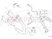 DUCATI 2021 Scrambler Icon Dark EXHAUSRT PIPE ASSY [MOD:SCR800DK]