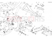 DUCATI 2021 Monster 1200 FOOTRESTS, LEFT [MOD:M 1200]