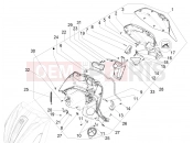 Front glove-box - Knee-guard panel - Piaggio Beverly 300 IE ABS (APAC) 2020